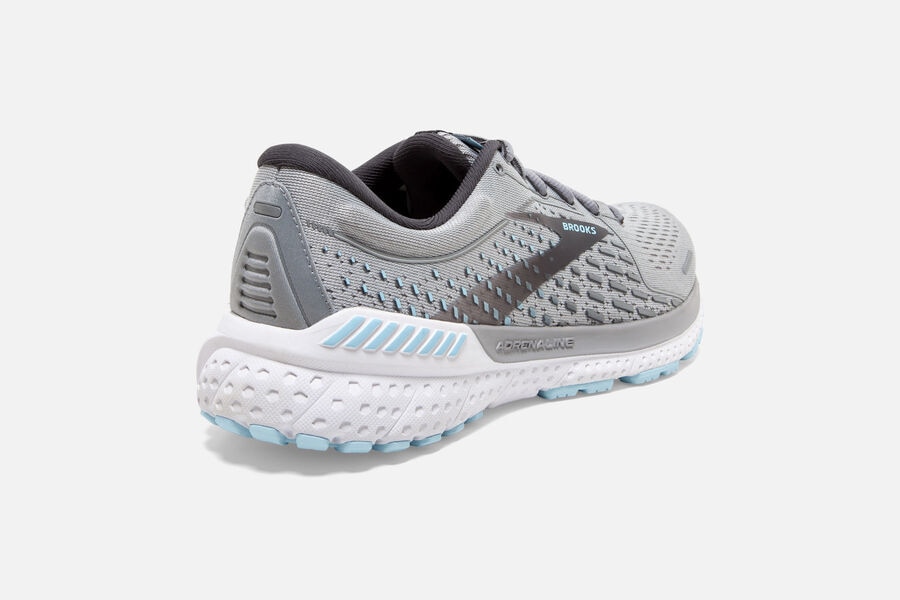 Brooks Running Shoes Womens Grey - Adrenaline GTS 21 Road - 0281-SJQNZ